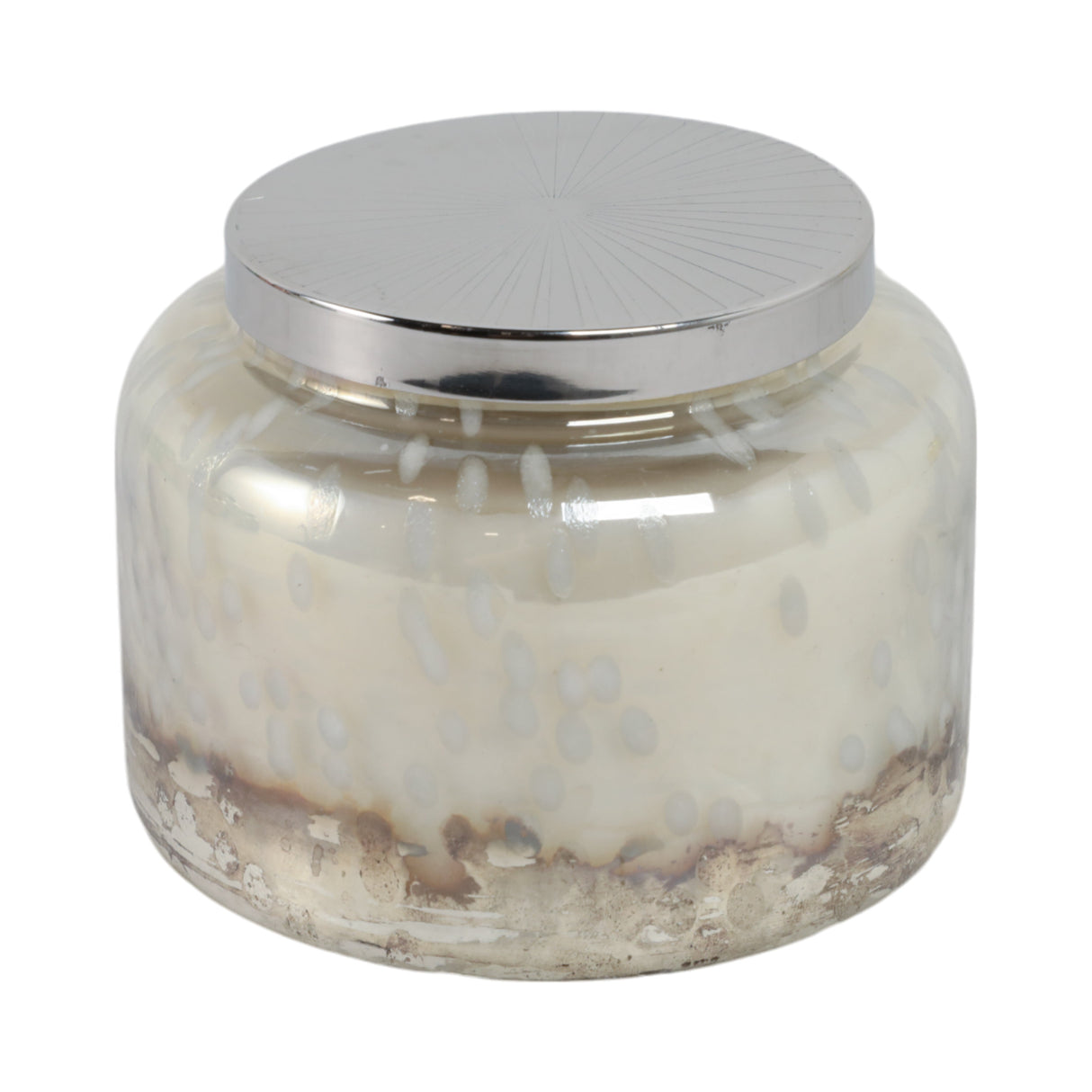 5" 23 Oz Lavender Speckle Lidded Candle, Lt Blue/s