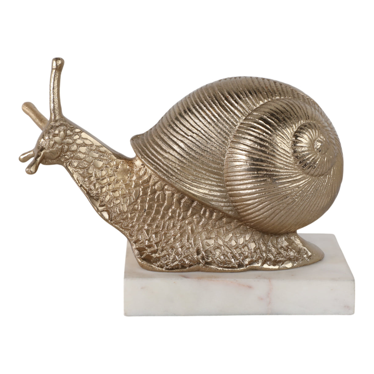 10" Amelia Snail Statuary, Gold