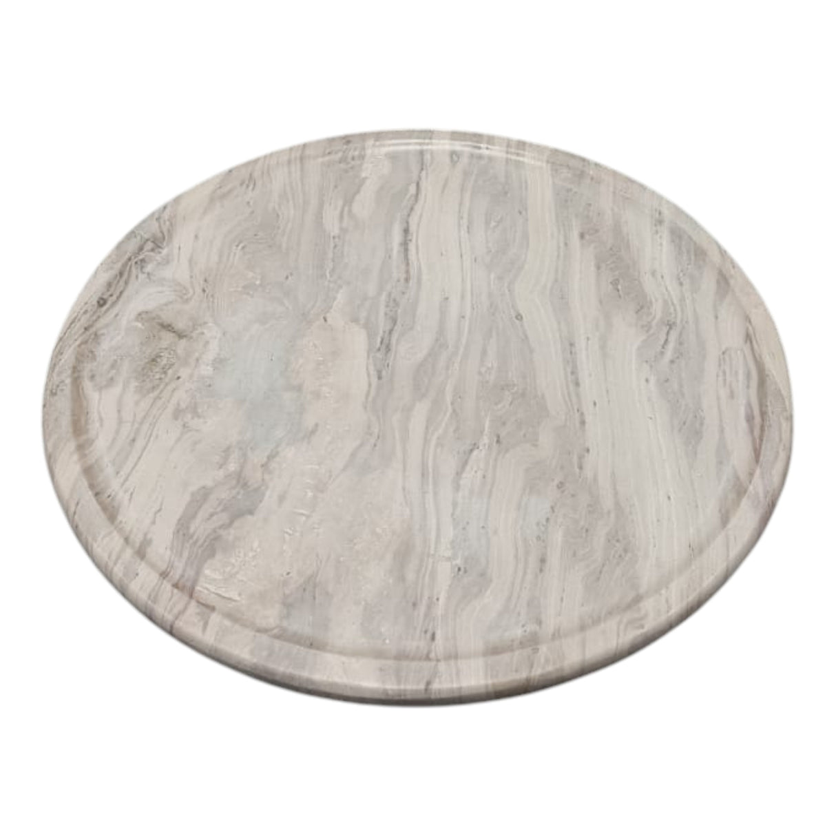 Gedor Large Marble Lazy Susan Tray