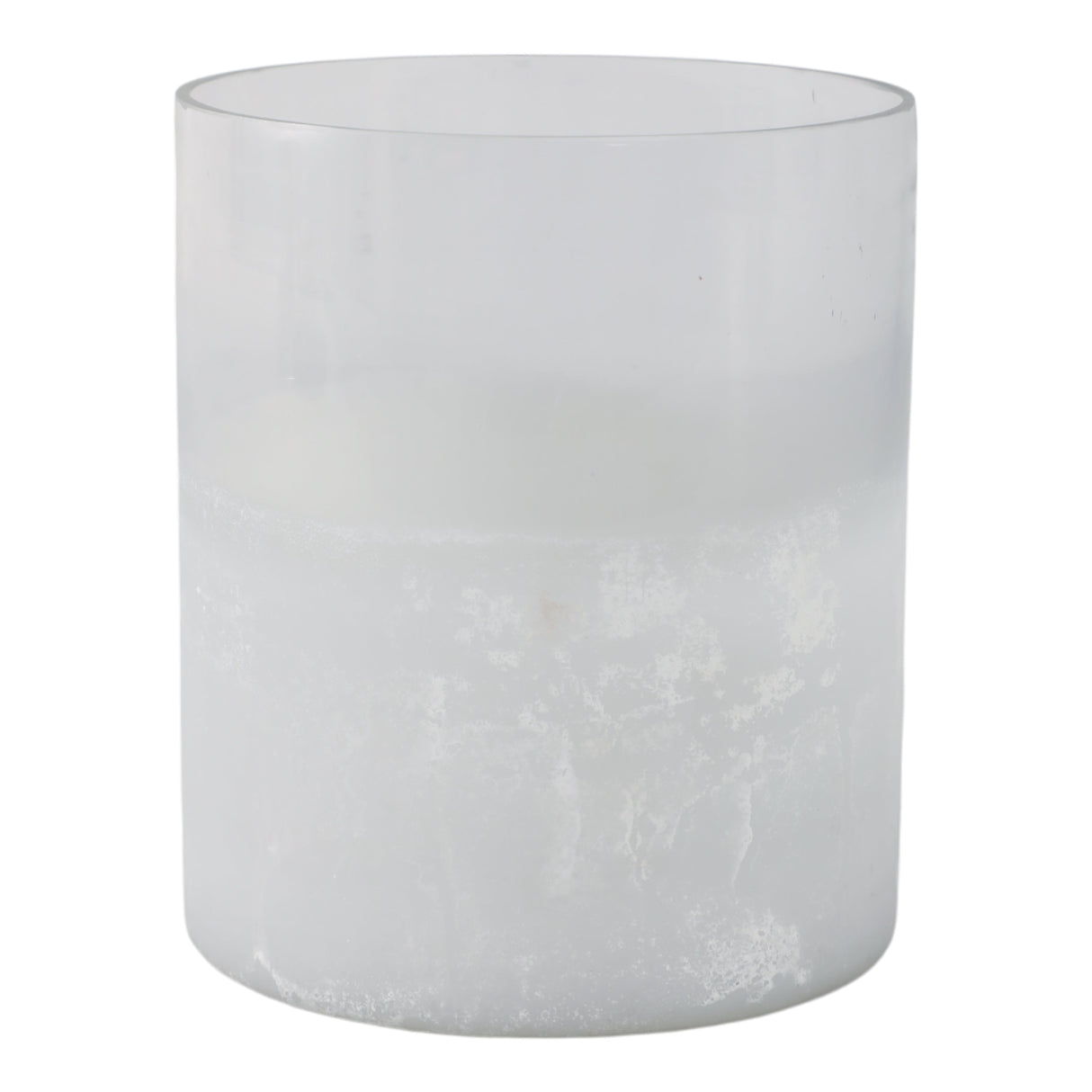 6x5" Frosted Bottom Hurricane, Clear