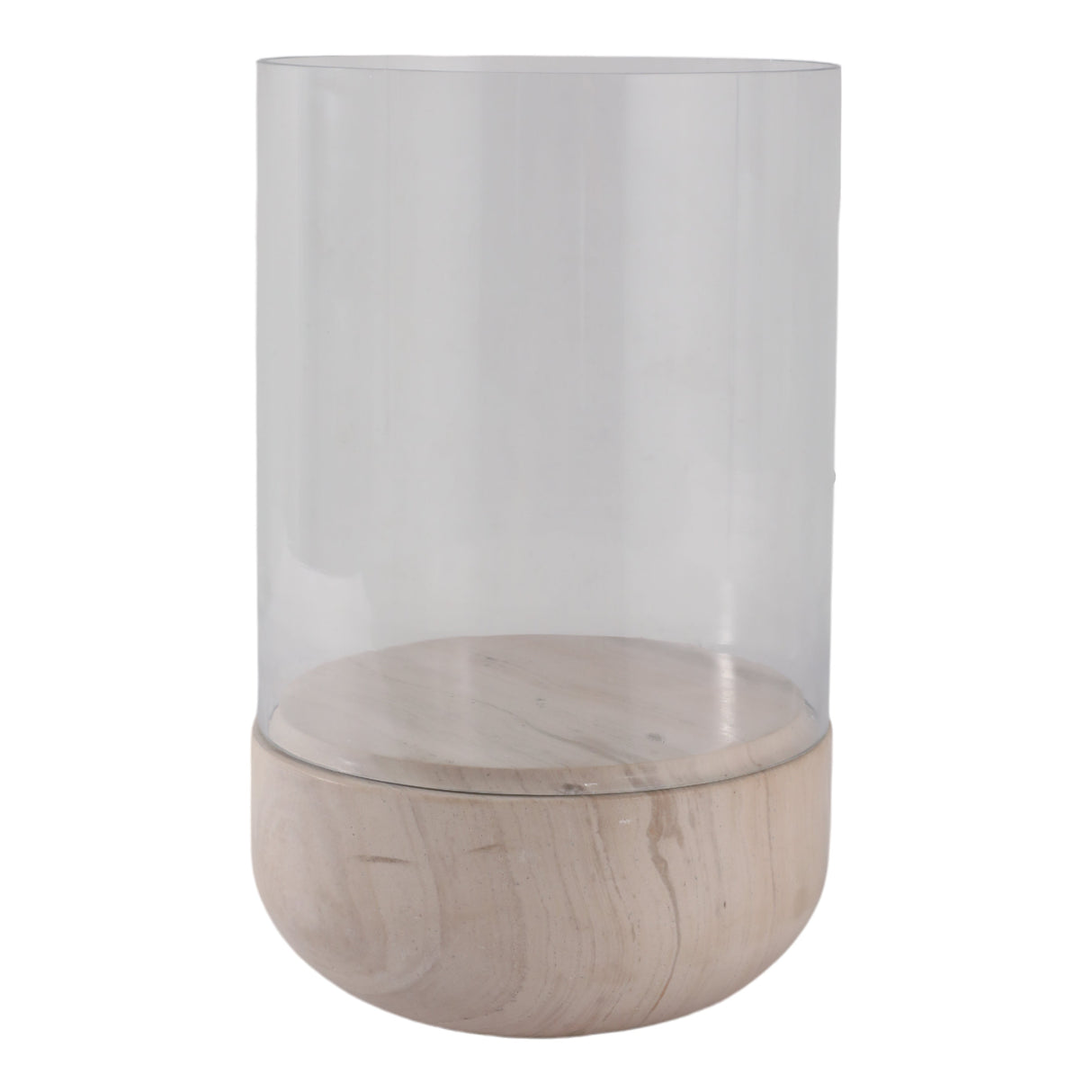 Bashan Large Marble Candle Hurricane