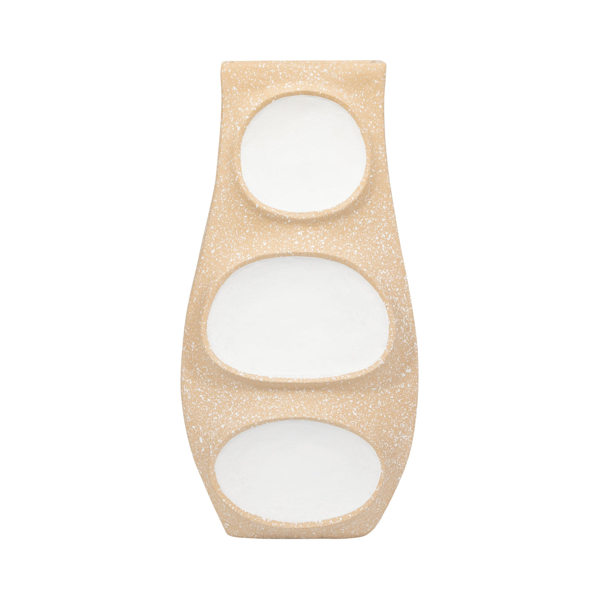 Ecomix, 19" Big Polka Dot Vase, Ivory