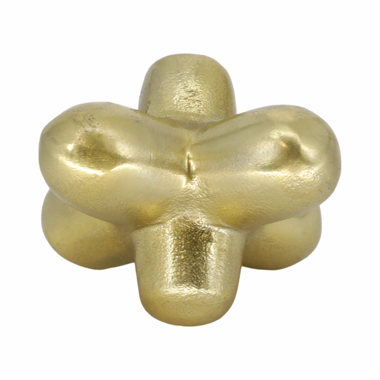 METAL 7" GEOMETRIC ORB, GOLD