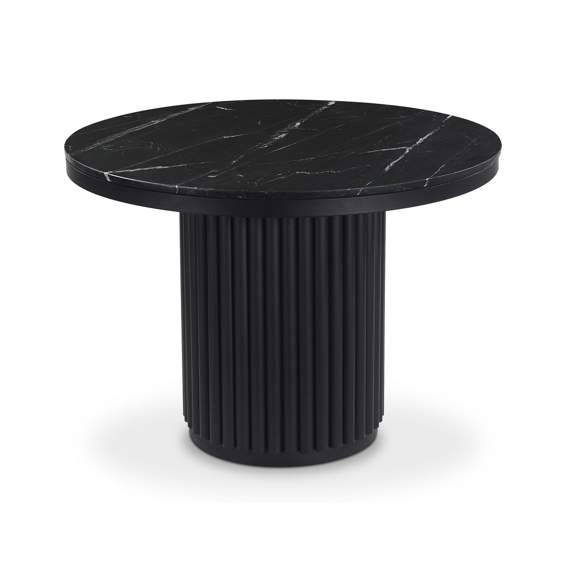 Tower Dining Table Black Marble