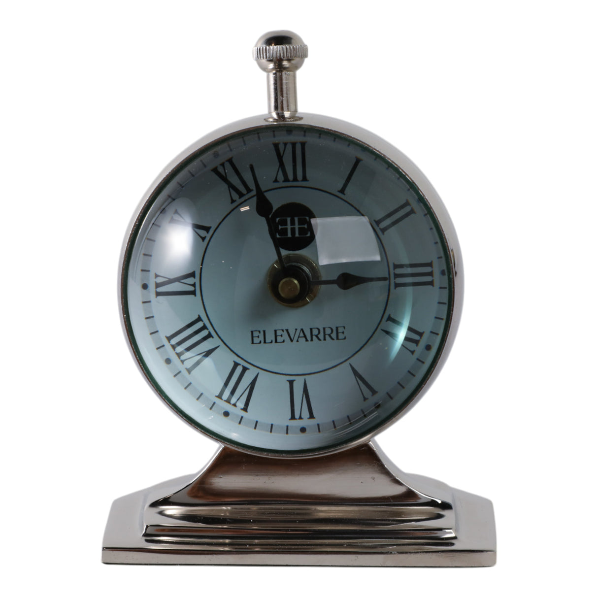 5x7 Bartoli Silver Alumnum Double Sided Desk Clock