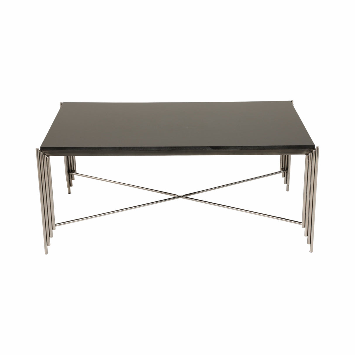 44" Aldine Stainless Steel Coffee Table