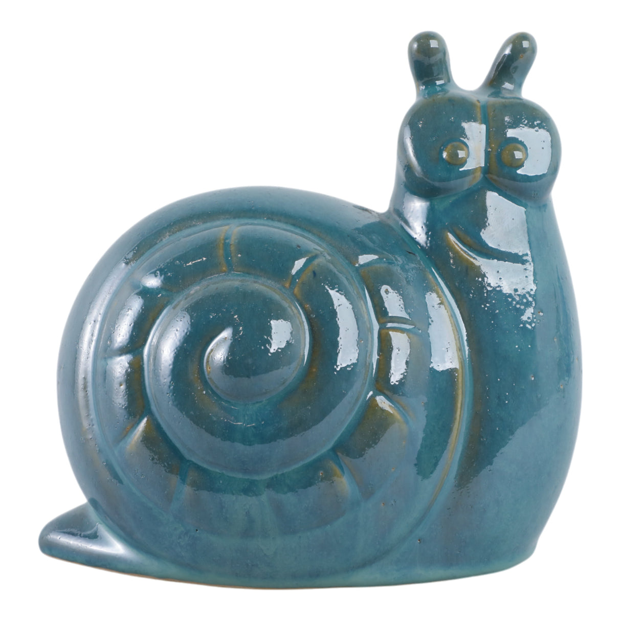 8x8" Garden Snail Reactive Finish, Jade