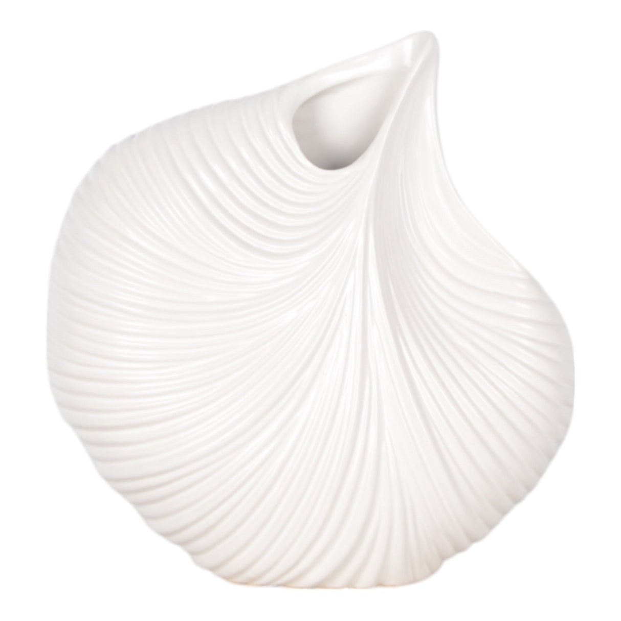 10" Kony Small White  Vase