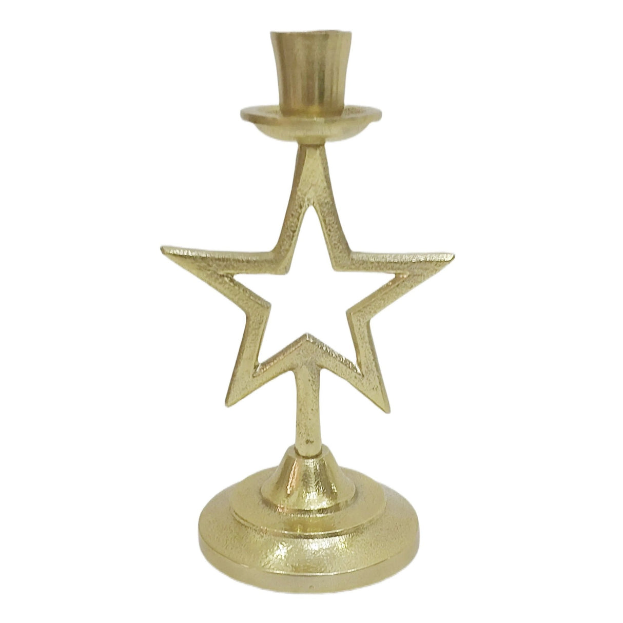 9x5" Star Taper Holder, Gold