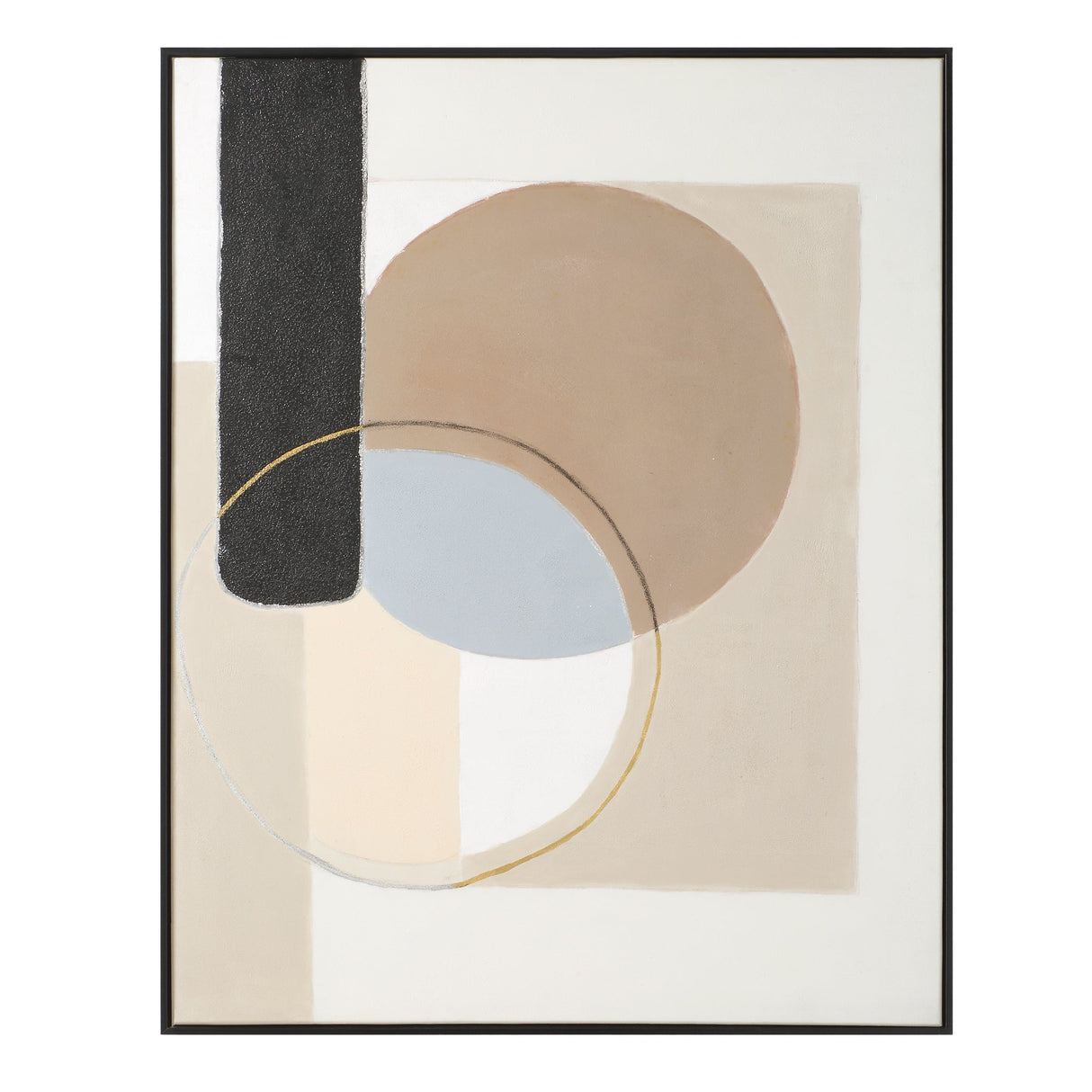 OVERLAP CIRCLES Hand Painted Canvas