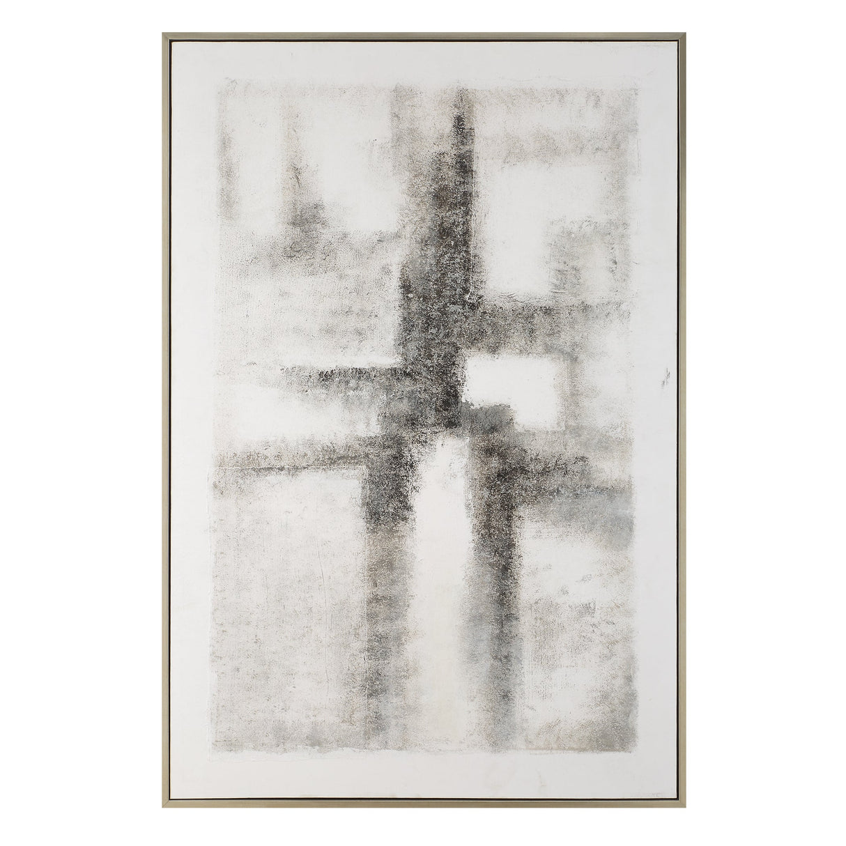 BLACK & WHITE ABSTRACT Hand Painted Canvas