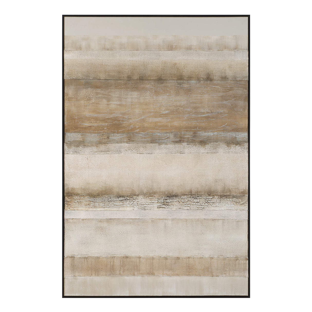 MUTED BROWN ABSTRACT Hand Painted Canvas