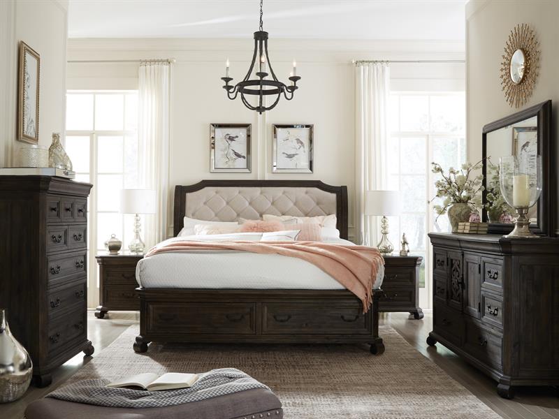 Bellamy - Complete Queen Sleigh Storage Bed