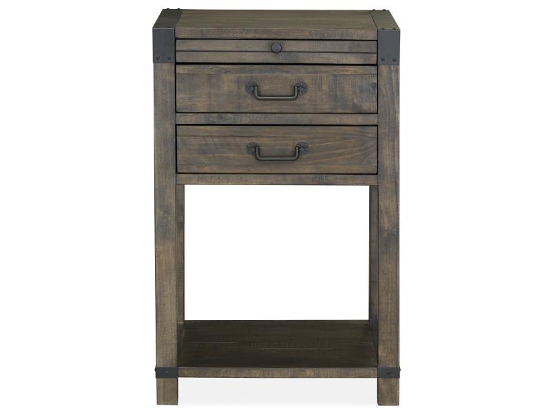 Wood Open Nightstand