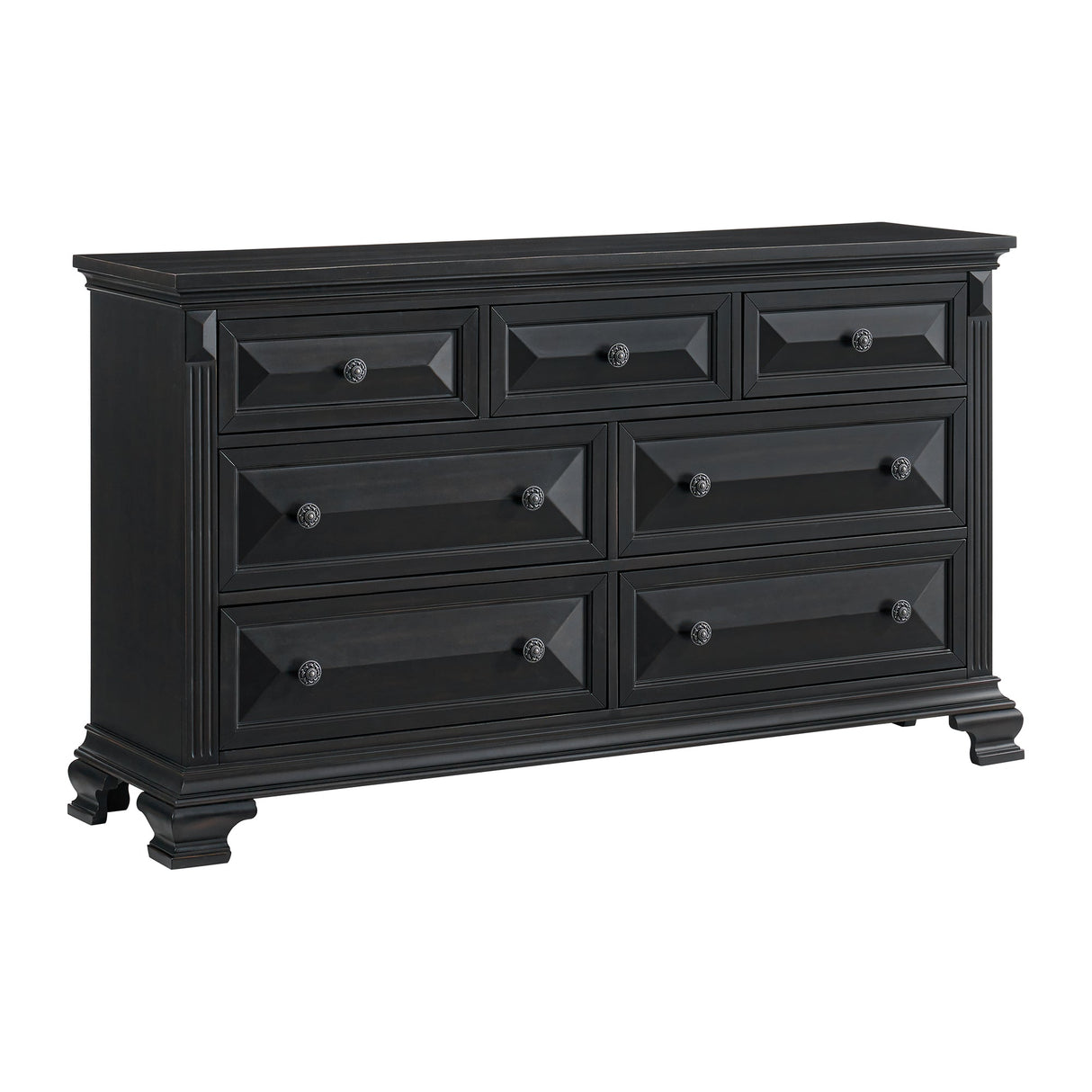 Bridgestone 7-Drawer Dresser in Black