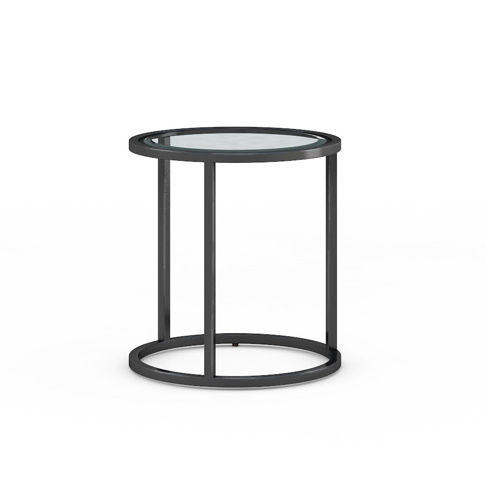 Glass ROUND SIDE TABLE
