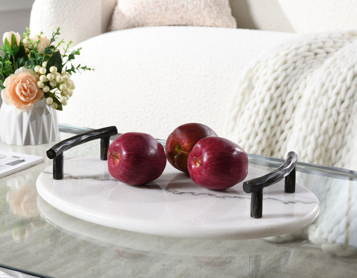 Luxo Marble Tray Black Hands