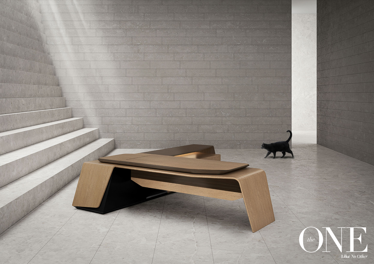 The one double pedestal desk