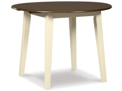 ROUND DRM DROP LEAF TABLE