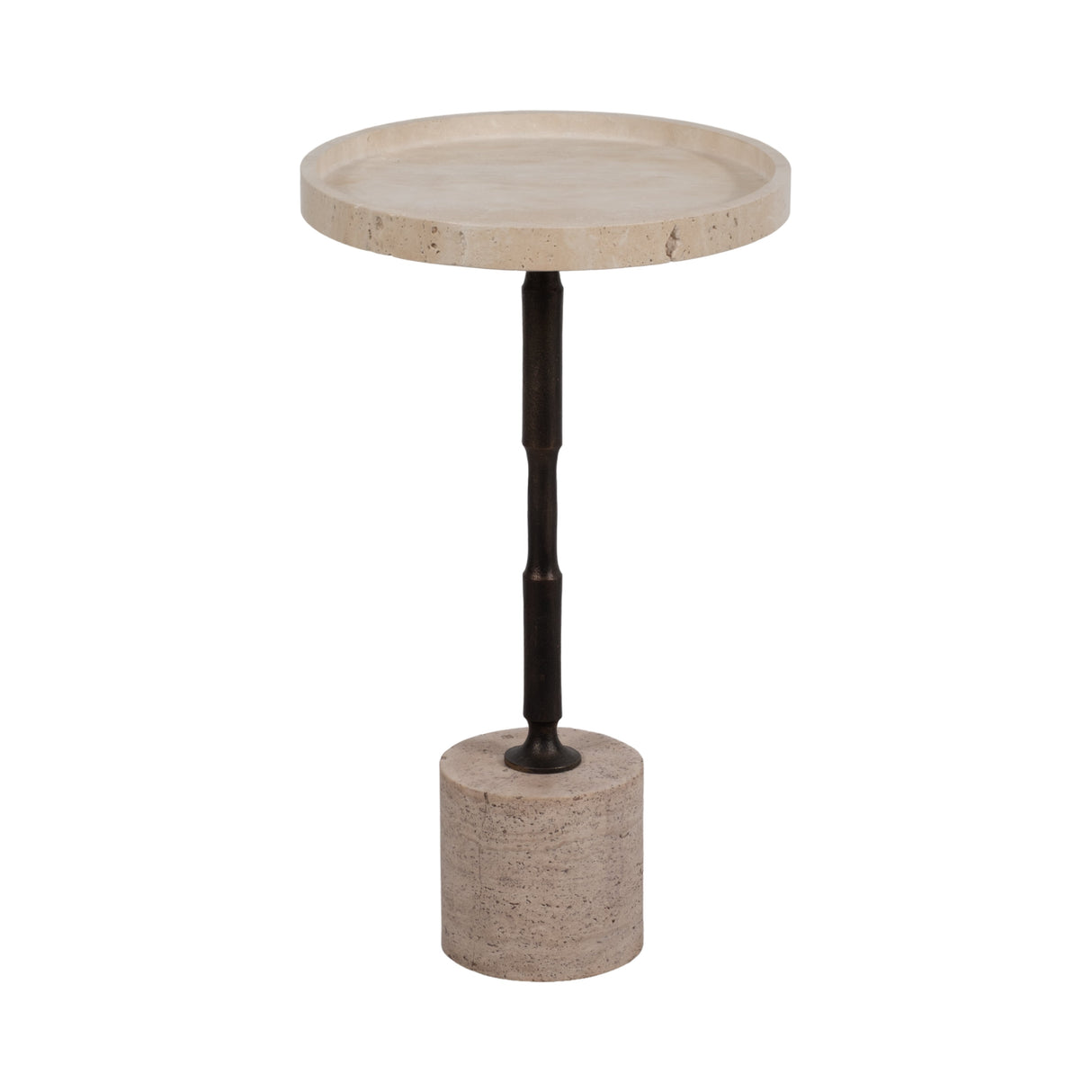 Beige marble accent Table