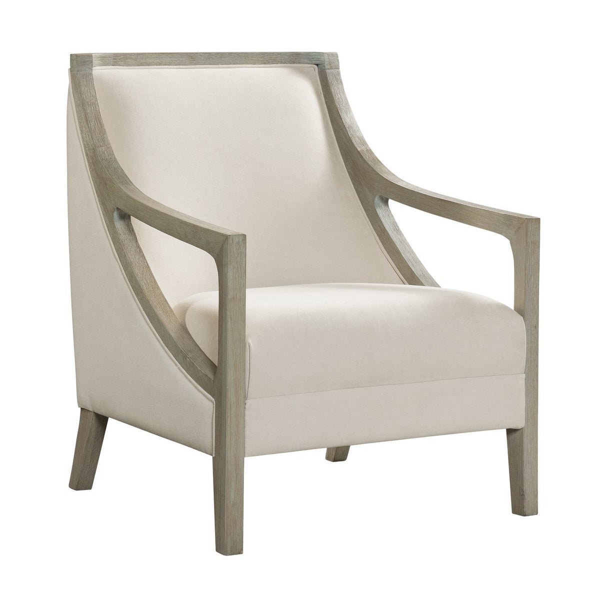 Hopkins Chair w/White Wash Arm Columbia Natural