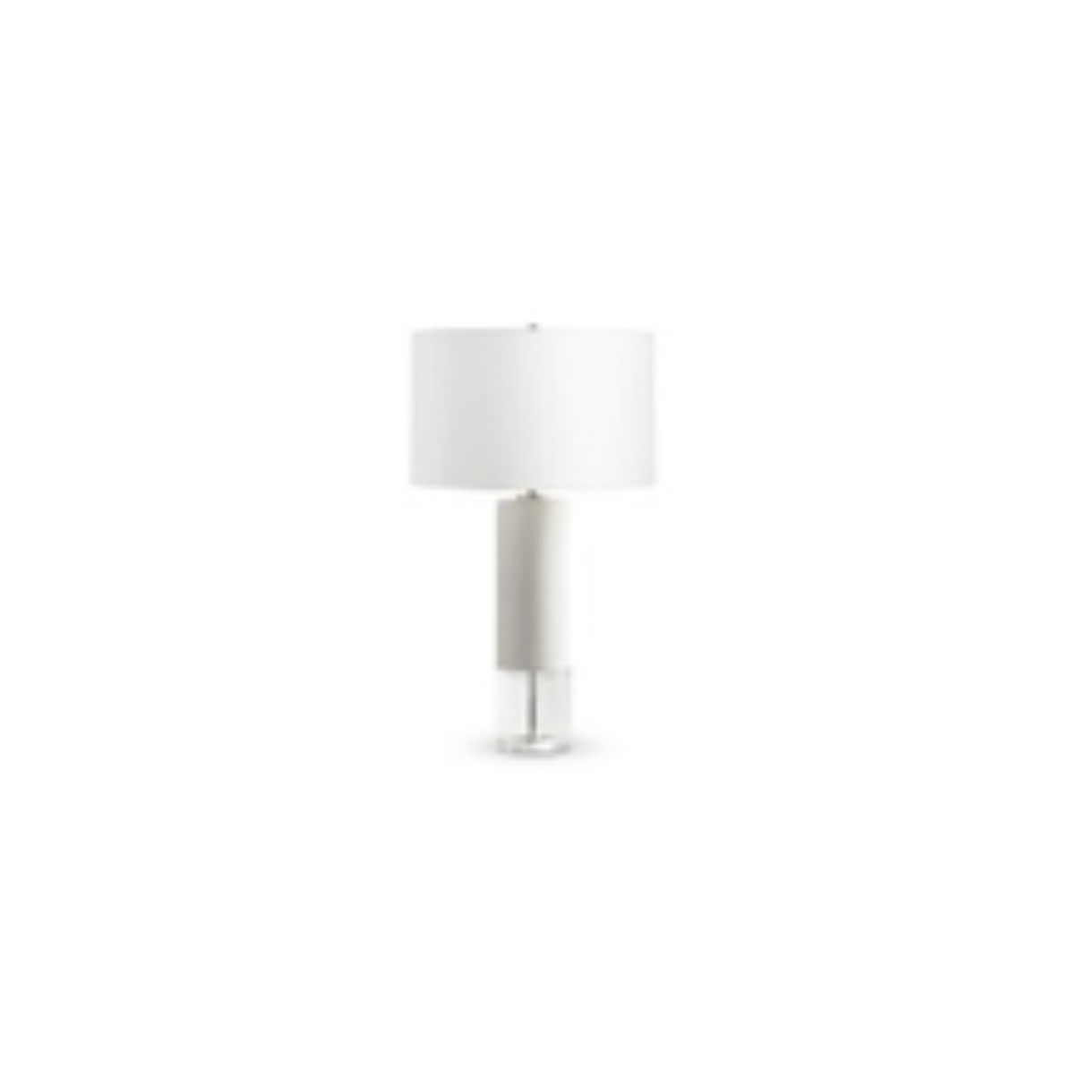 27" CERAMIC TABLE LAMP, WHITE