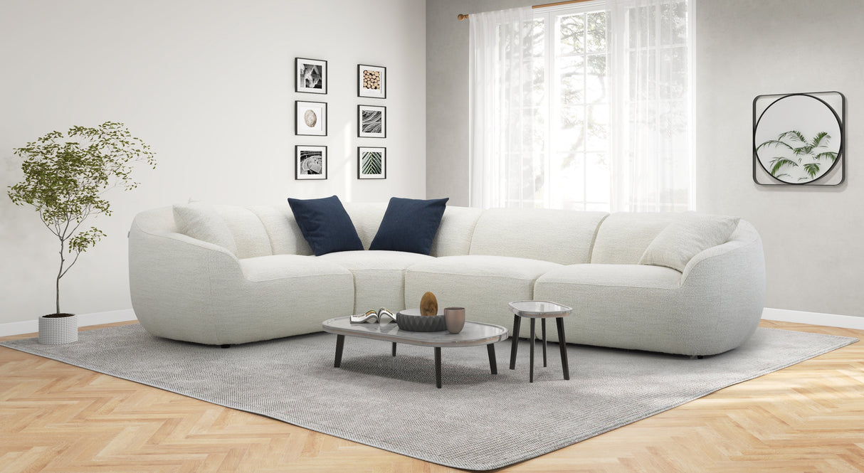 Mulhouse White Sectional