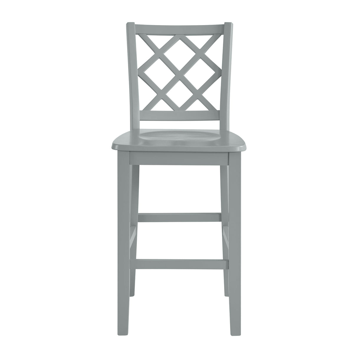 Kona Lattice Back Counter Side Chair in Grey (2 Per Carton)