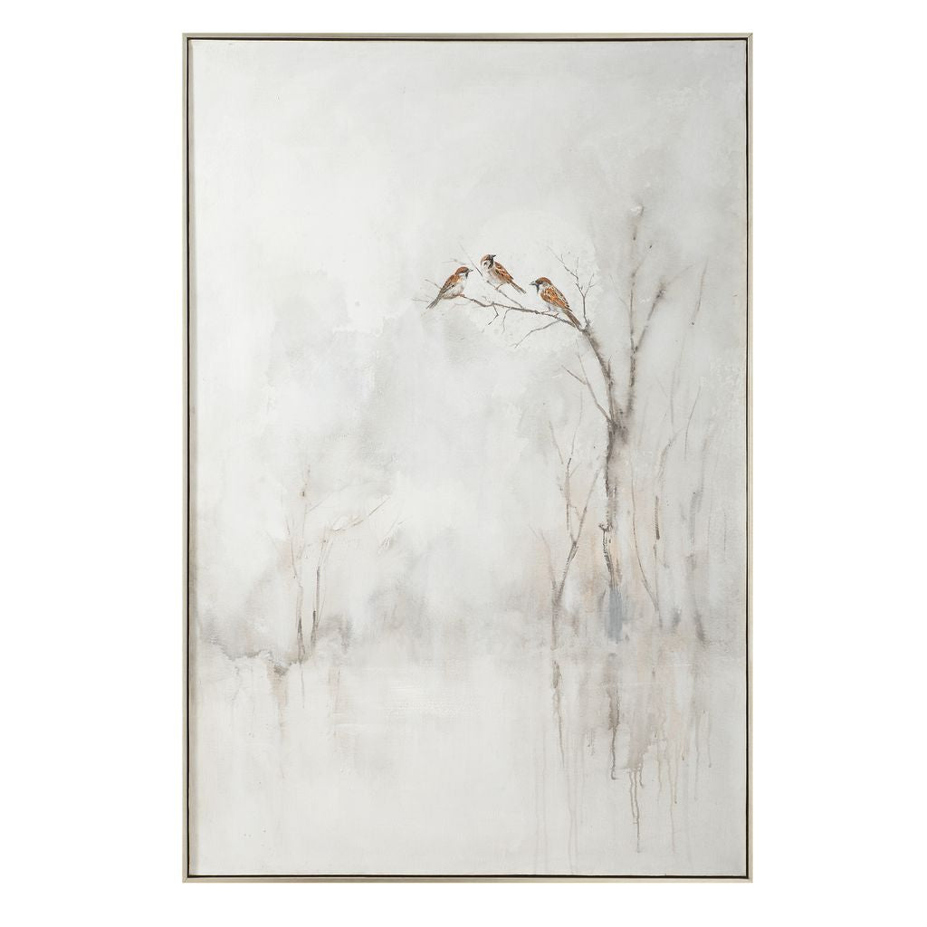 DELICATE TREES Hand Painted Canvas