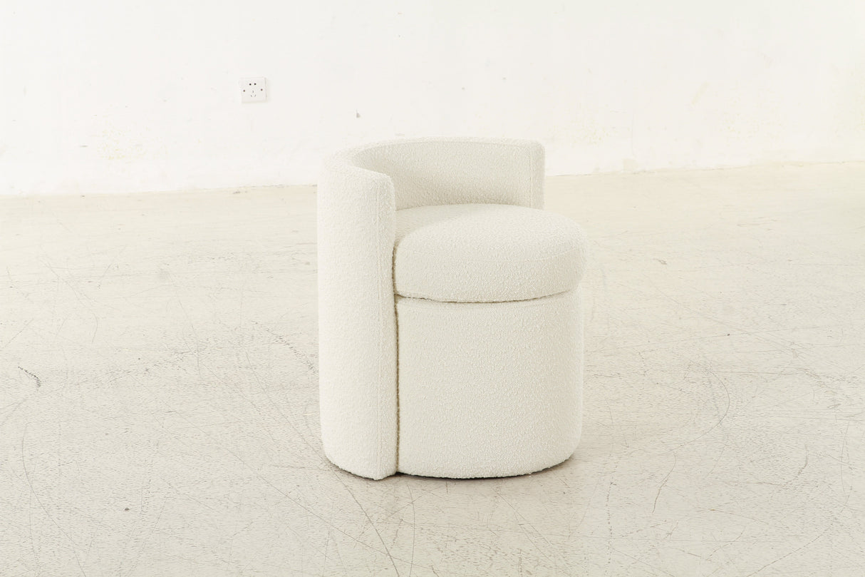 Mono off White Ottoman