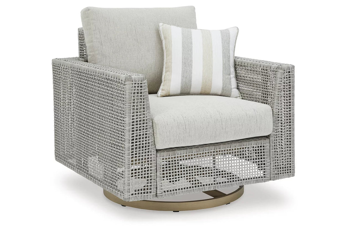 Seton Creek Outdoor Swivel Lounge with Cushion