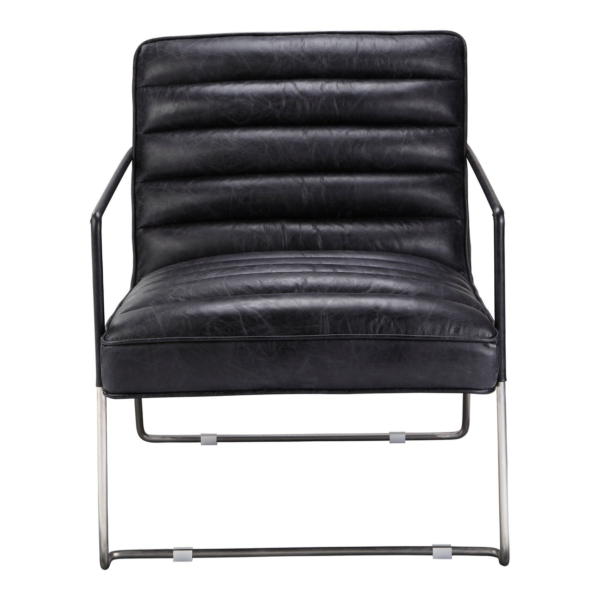 Desmond Club Chair Onyx Black Leather