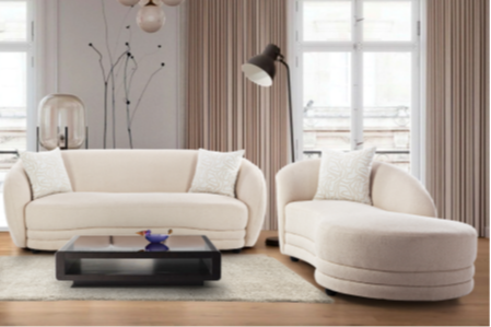Davos Off White Sofa Set
