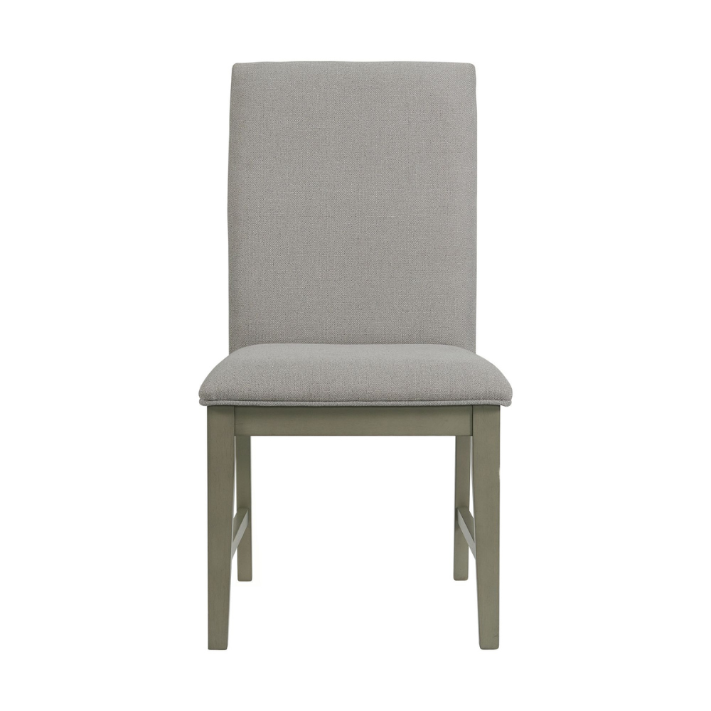 Nashville Grey Dining Table Fabric Ladder Back Side Chair