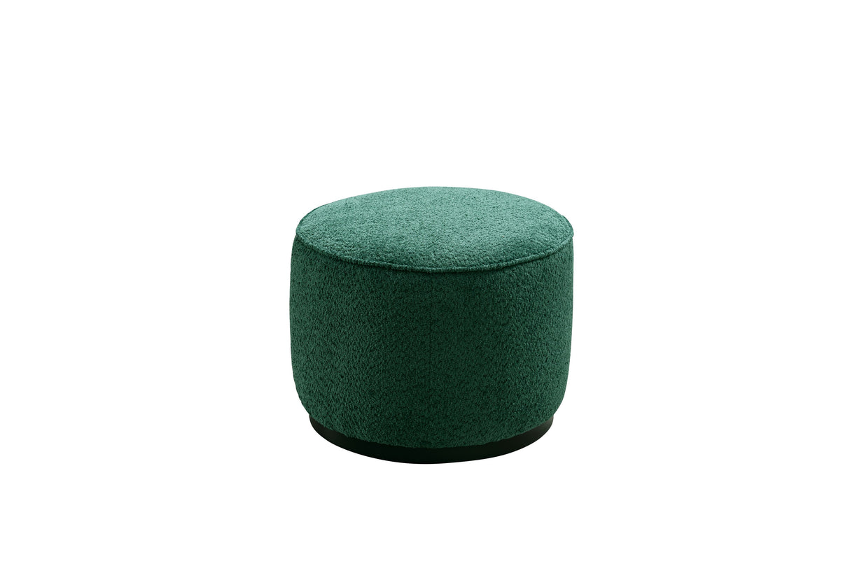 Green Boucle Ottoman W55.5xH44cm