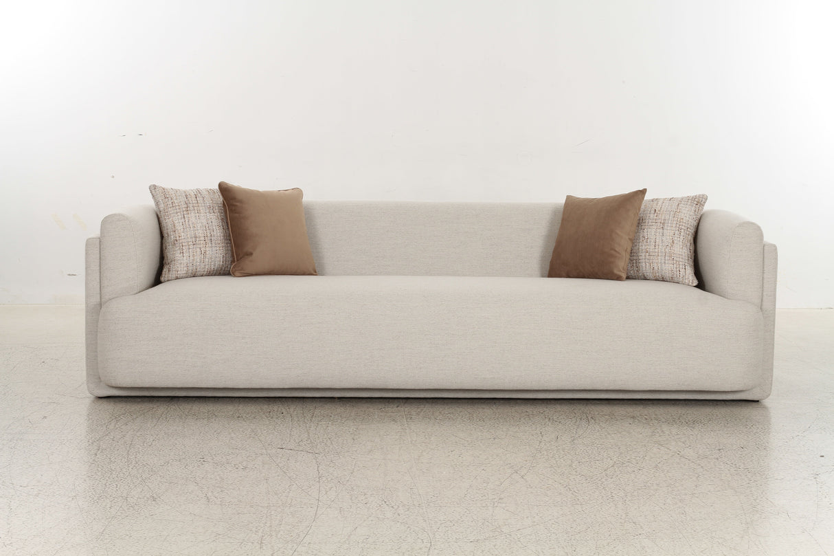 Vienna White 4 Seater Sofa