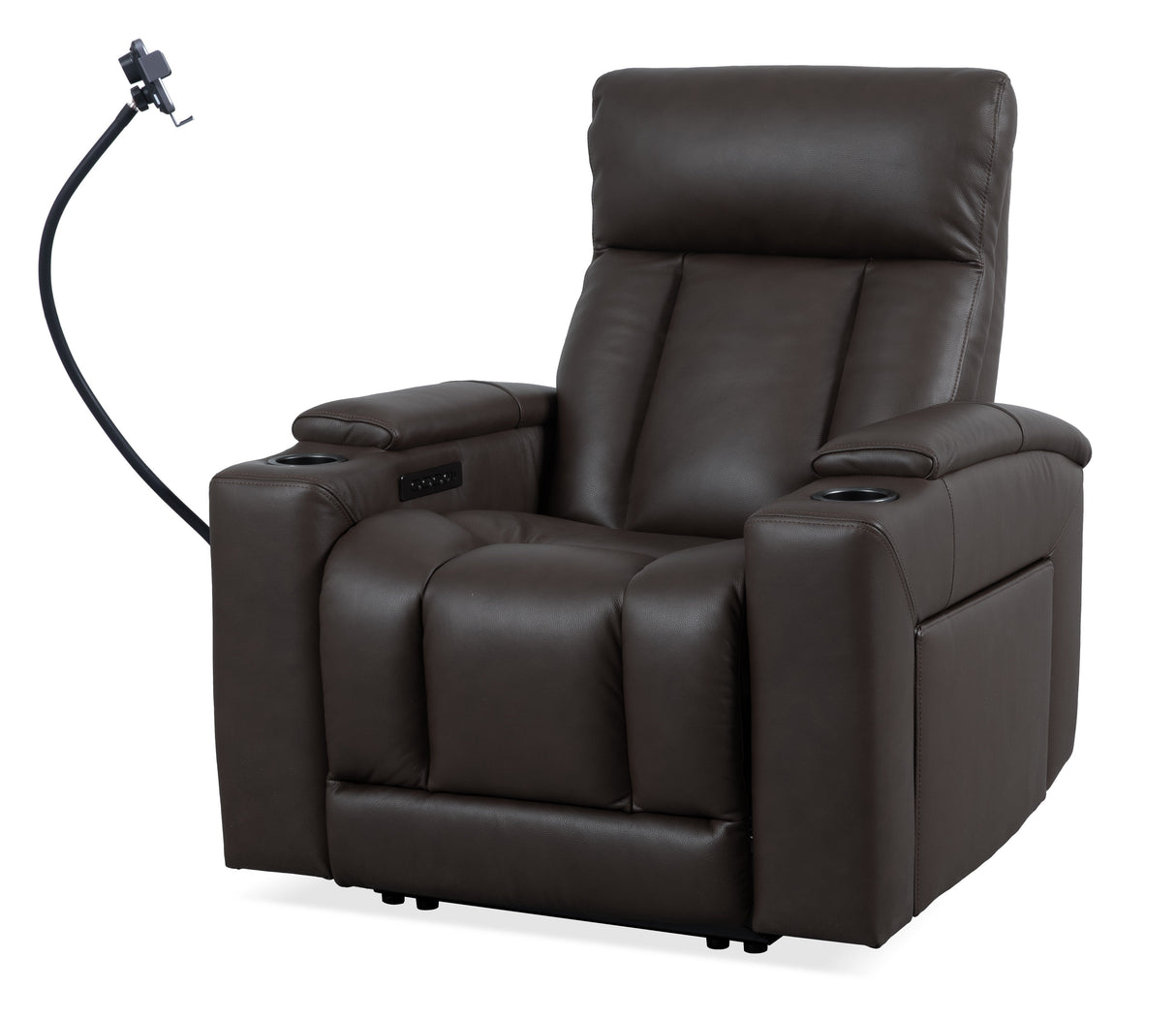 LuxeGlow Black PWR Recliner