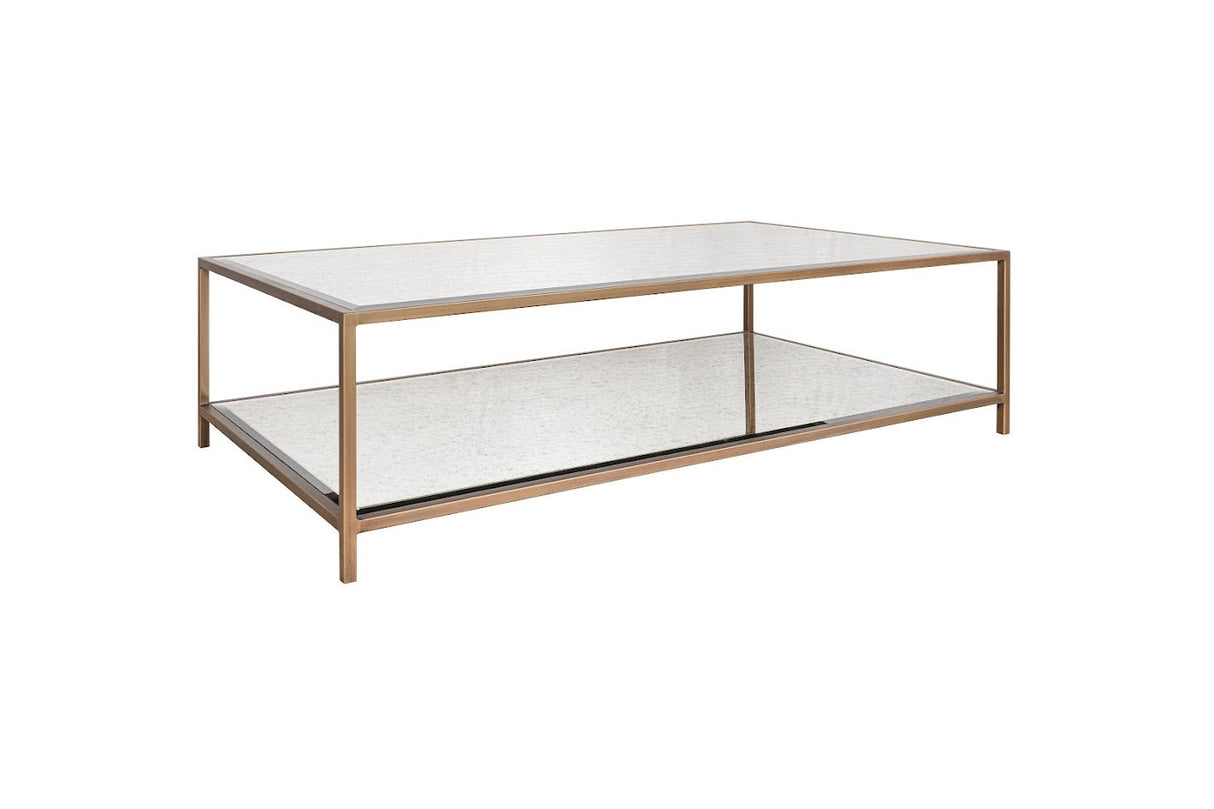 Glass Elegance Gold Coffe table