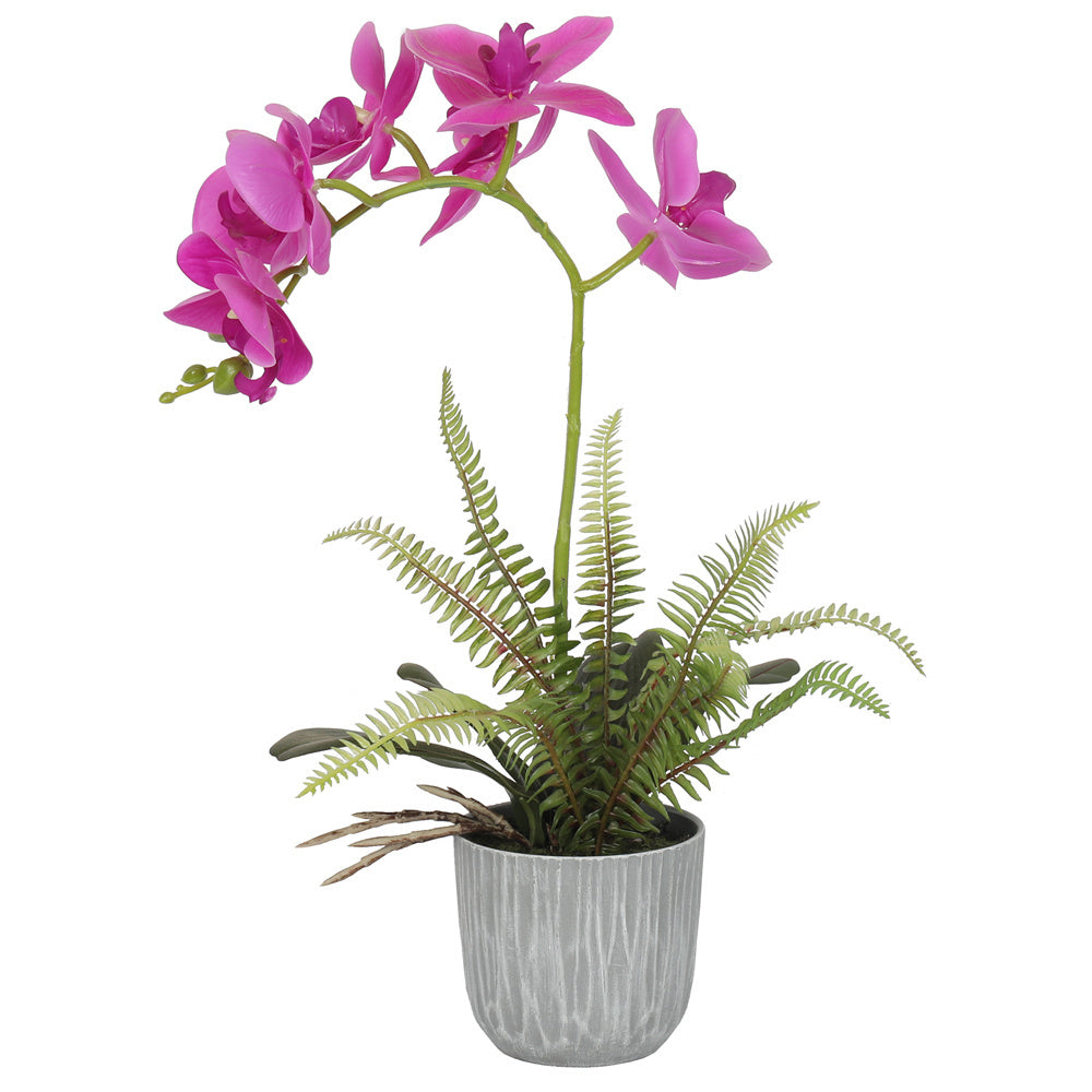 Artificial Potted Orchids RED 38CM Indoor