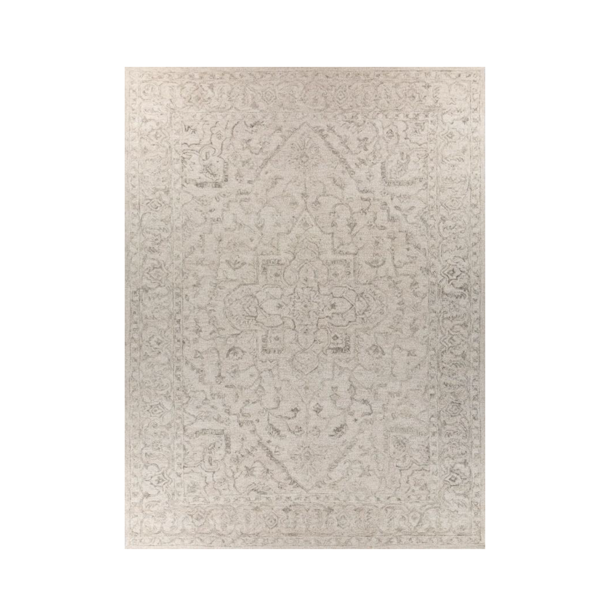 Antique White Medium Gray Rug