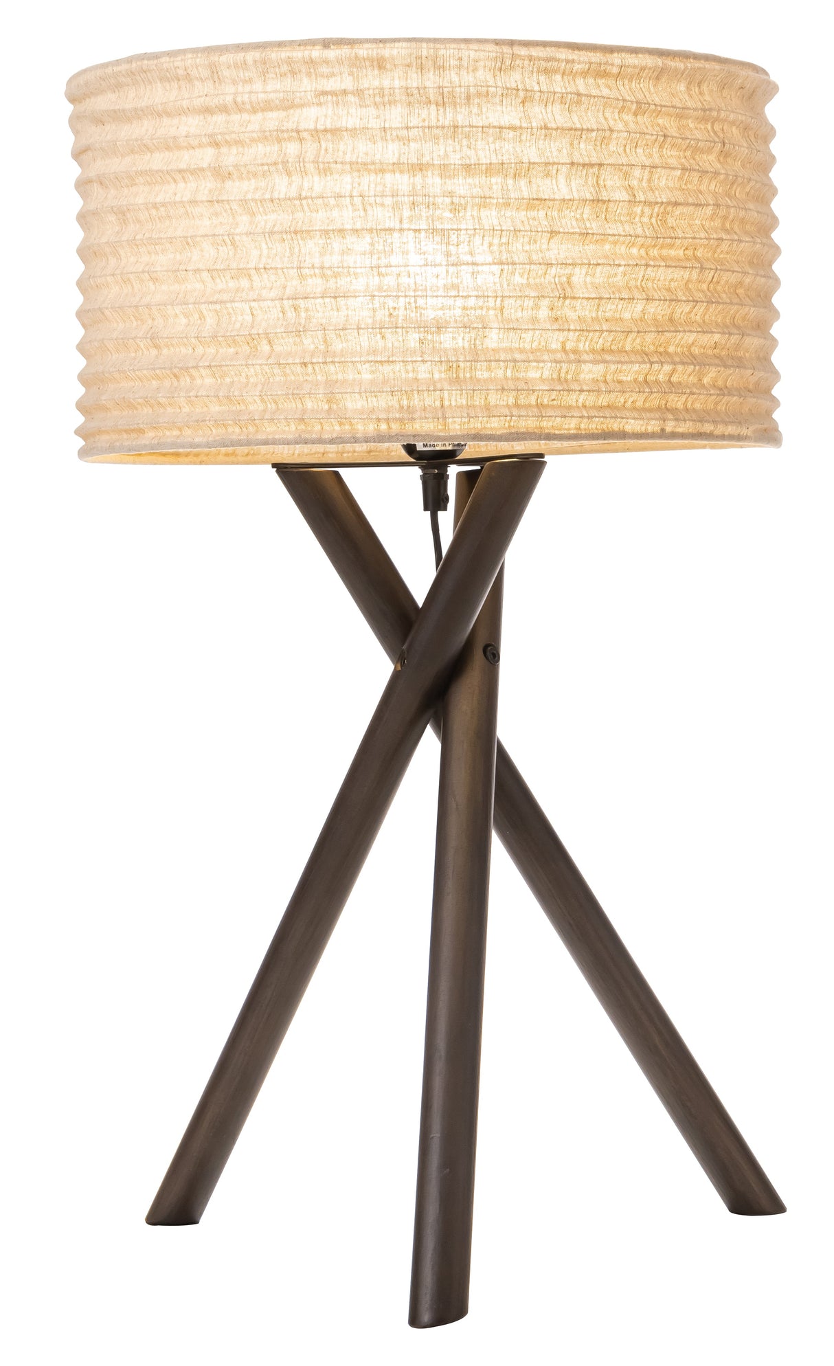 Arles - Wooden Tripod - Table Lamp