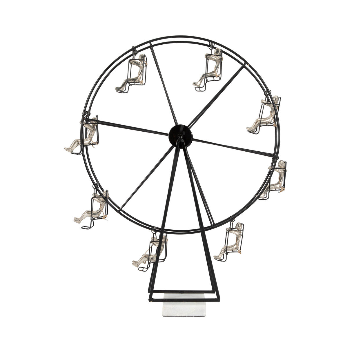 METAL, 23" FERRIS WHEEL, BLACK