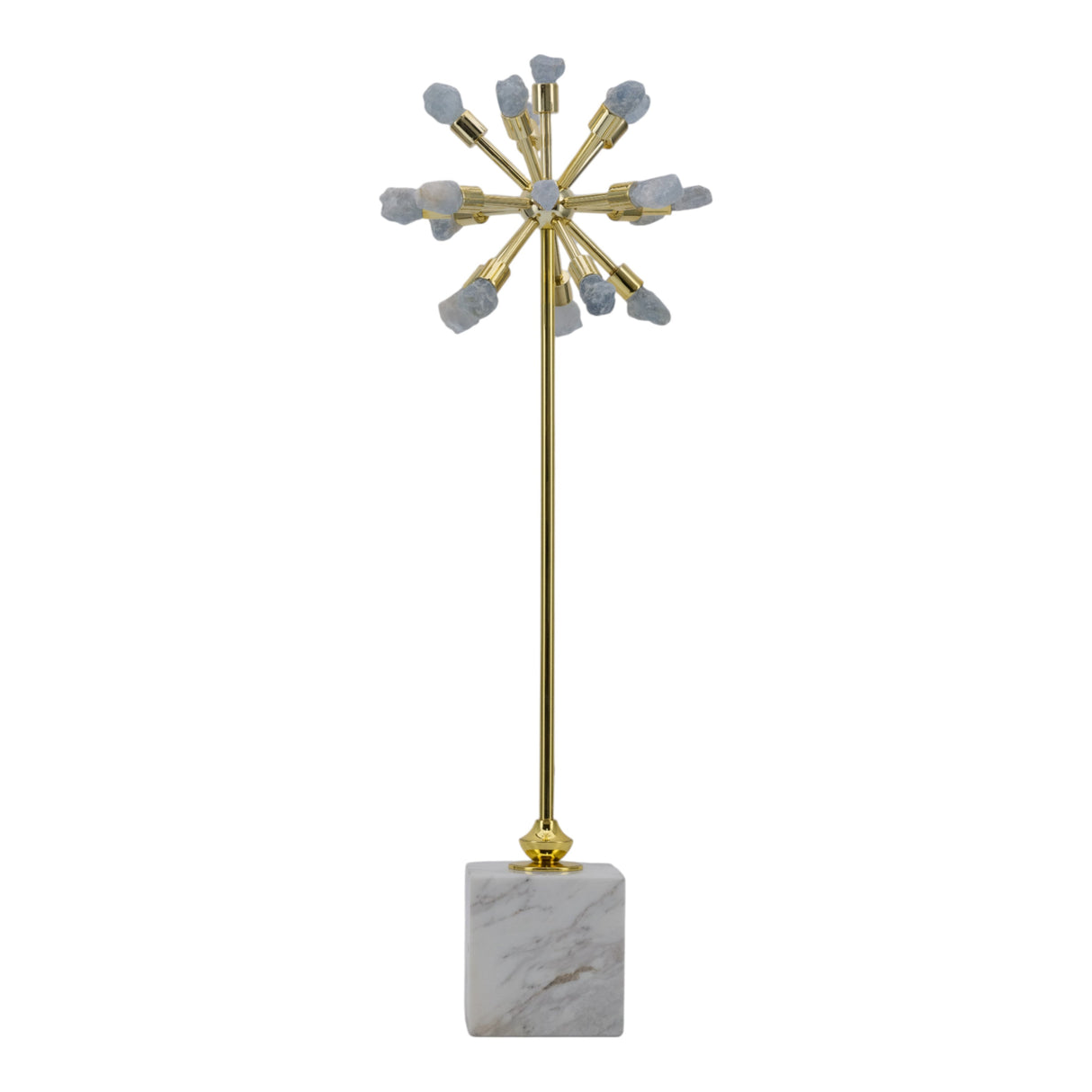 20" Serene Large Blue Starburst Statuary