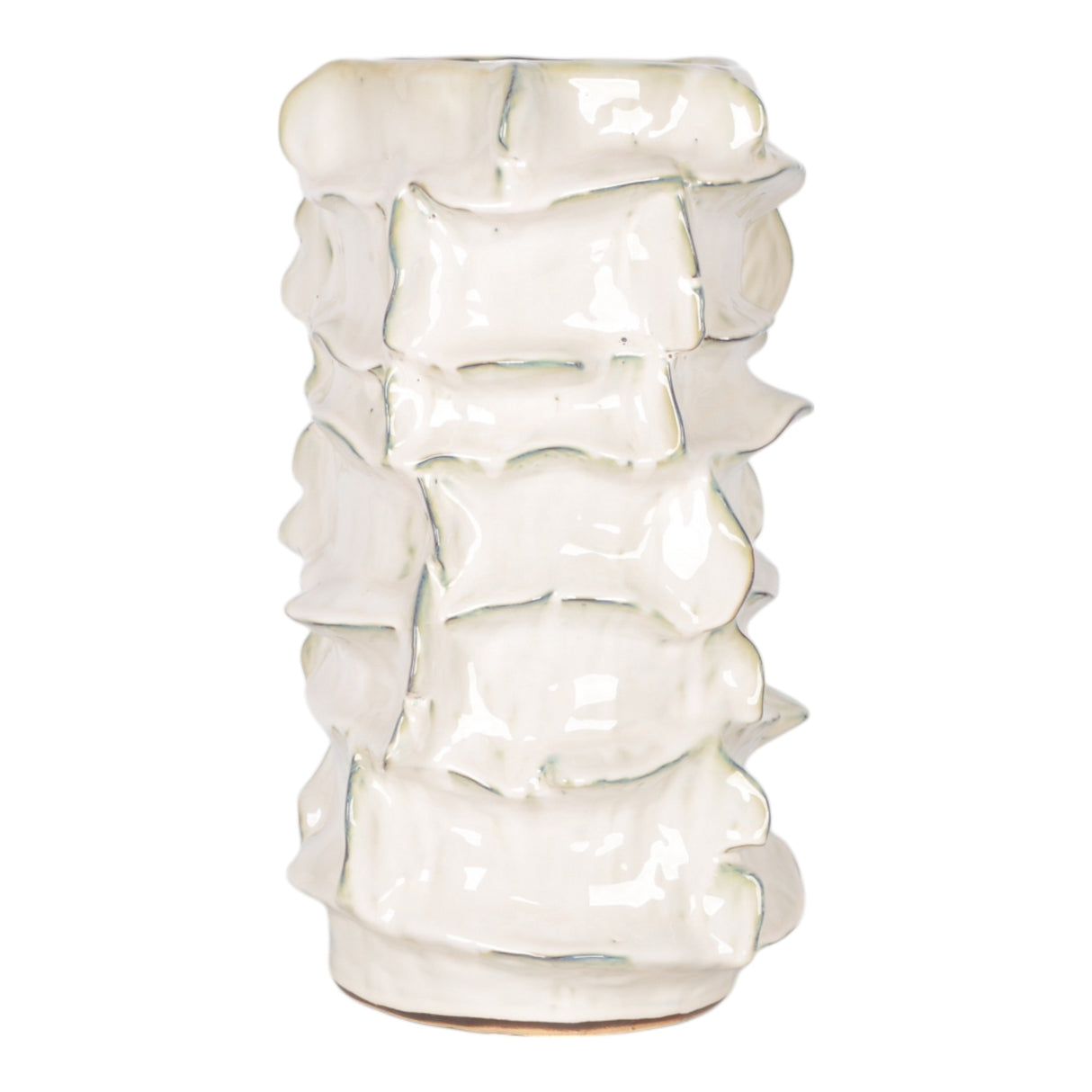 17" Leoben Large White Vase