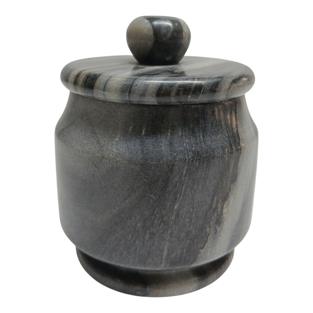 6" Rennalt Large Carved Marble Jar