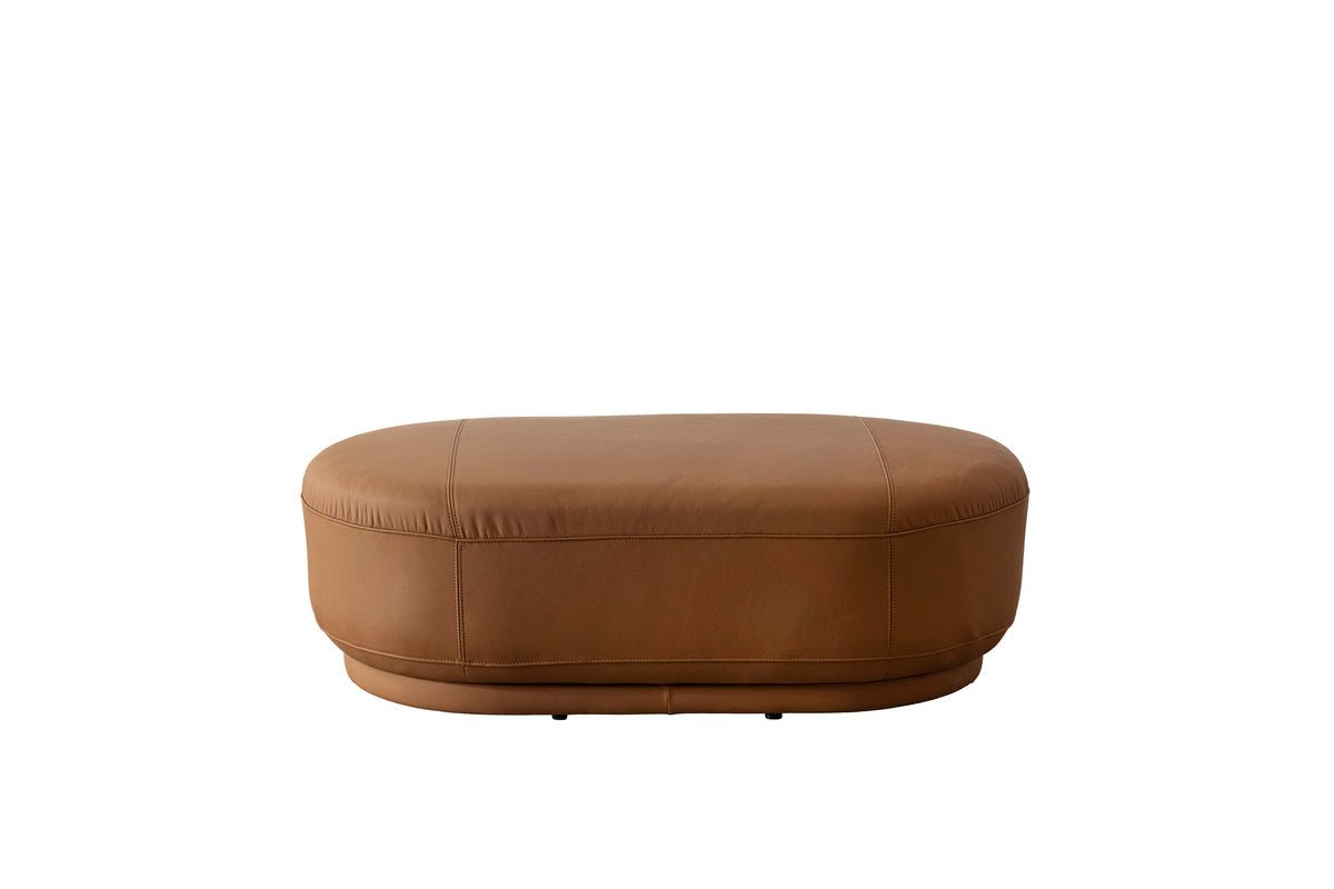 Amani'S Boutique Leather Ottoman