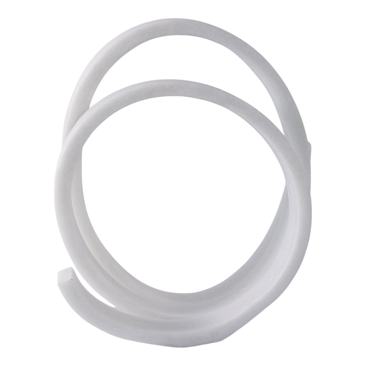 12X10" LOOPY RESIN OBJECT, WHITE