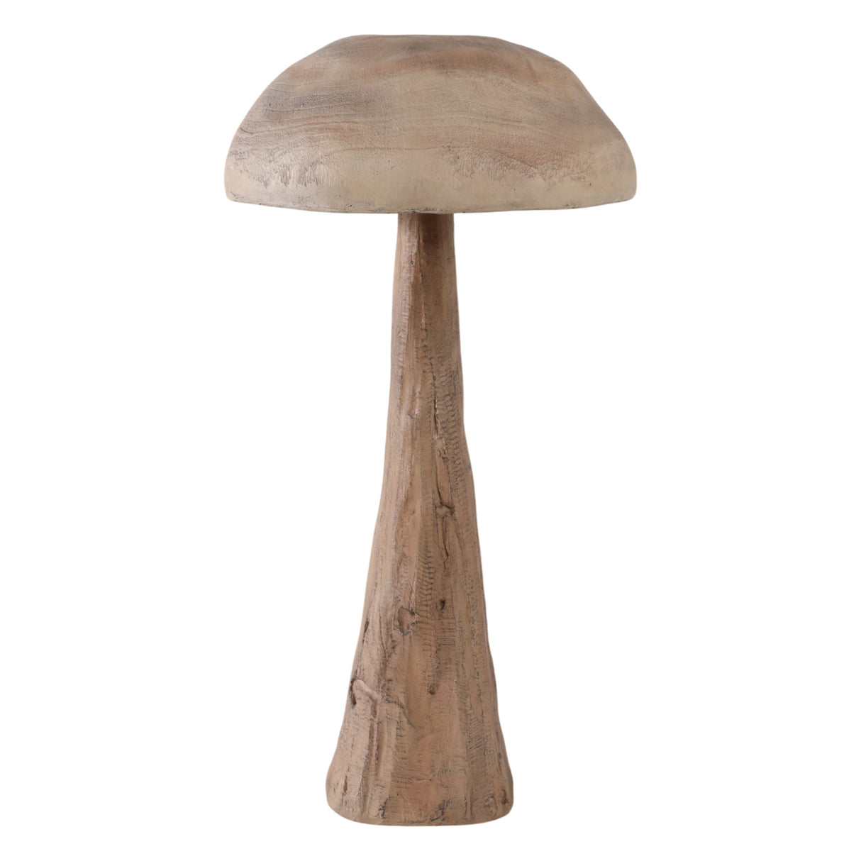 32x17" Mushroom With Wood Grain, Brown