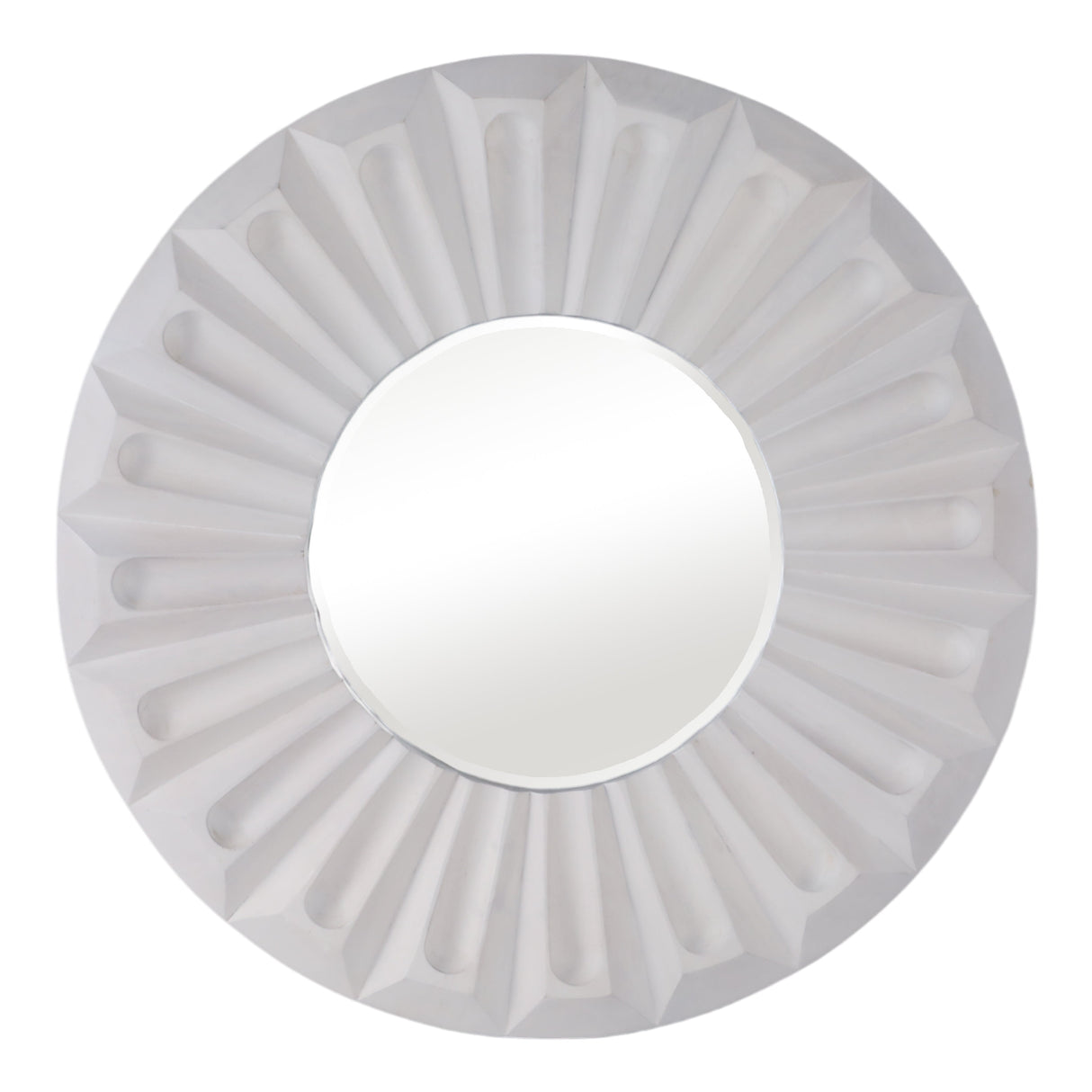 36x36" Holbrook Carved Wood Wall Mirror