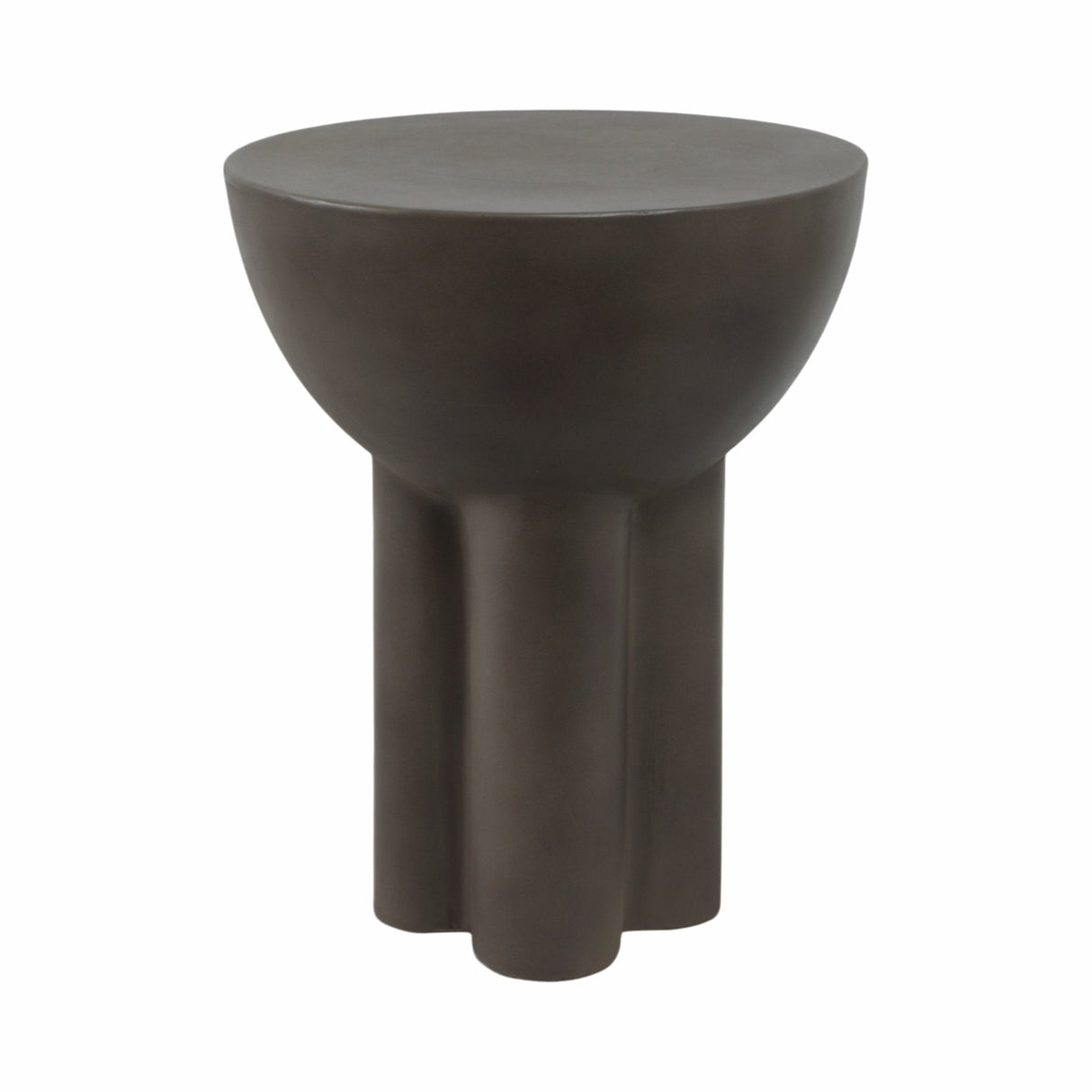 Concrete, 18" Contemporary End Table, Dark Grey